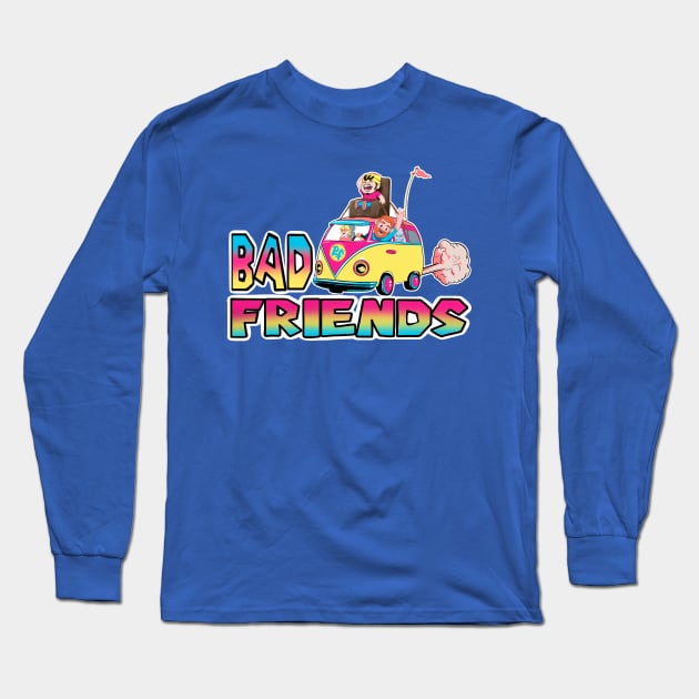 Super Bad Kart Friends Long Sleeve T-Shirt by Eman.G.Nation